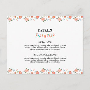 Postale Carte d'hébergement mariage