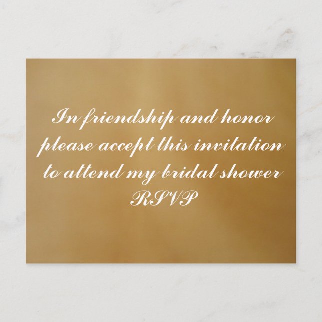 Postale Carte d'invitation à la fête de mariage (Devant)