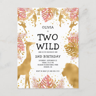 Postale Carte d'invitation pour la 2ème fête d'anniversair