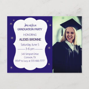 Postale Carte d'invitation pour la fête de remise des dipl
