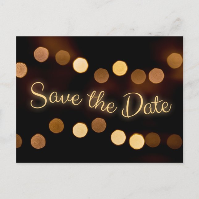 Postale Carte d'invitation "Save the Date" et message pers (Devant)