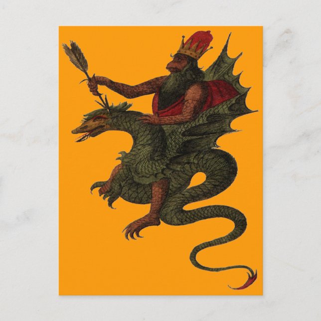 Postale Carte Dragon (Devant)