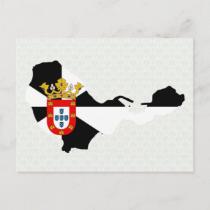 Postale Carte Drapeau de Ceuta pleine taille