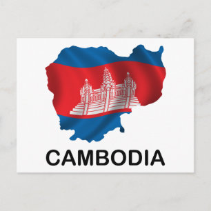 Postale Carte Du Cambodge