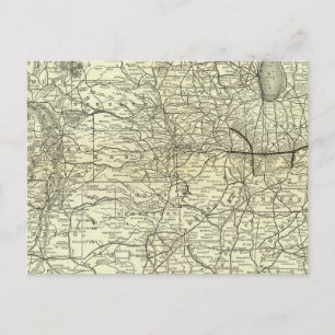 Postale Carte du chemin de fer Ohio et Mississippi