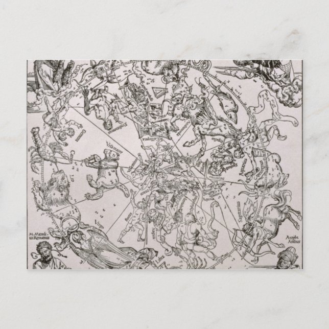 Postale Carte du ciel du Nord (Devant)