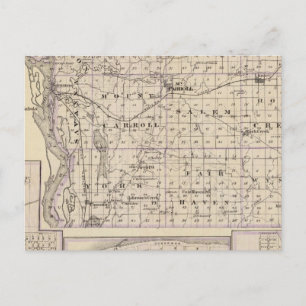 Postale Carte du comté de Carroll, Mt Carroll