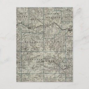 Postale Carte du comté de Houston, Minnesota