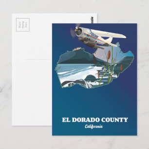 Postale Carte du comté d'El Dorado