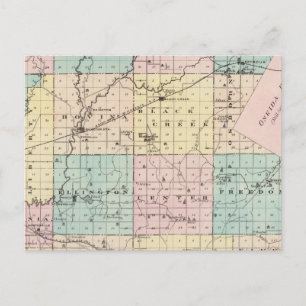 Postale Carte du comté d'Outagamie, État du Wisconsin