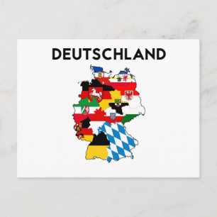 Postale carte du drapeau allemand