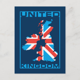 Postale Carte du drapeau britannique
