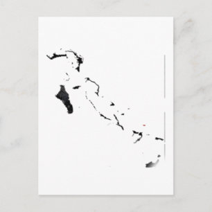 Postale Carte du drapeau des Bahamas