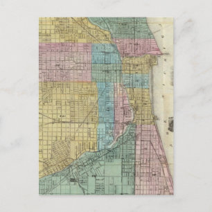 Postale Carte du guide de Chicago