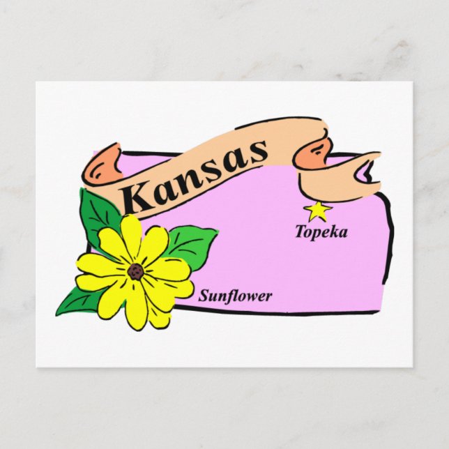 Postale Carte du Kansas (Devant)