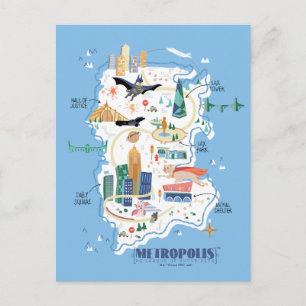 Postale Carte du livre d'histoires de Metropolis