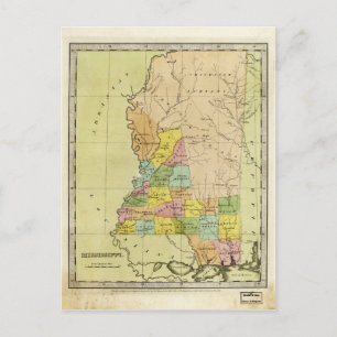 Postale Carte du Mississippi (1835)