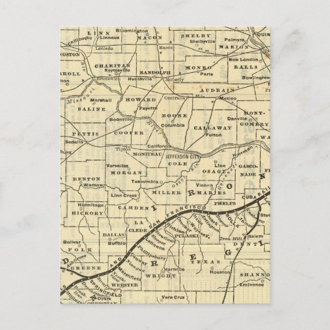 Postale Carte du Missouri 2 (Devant)