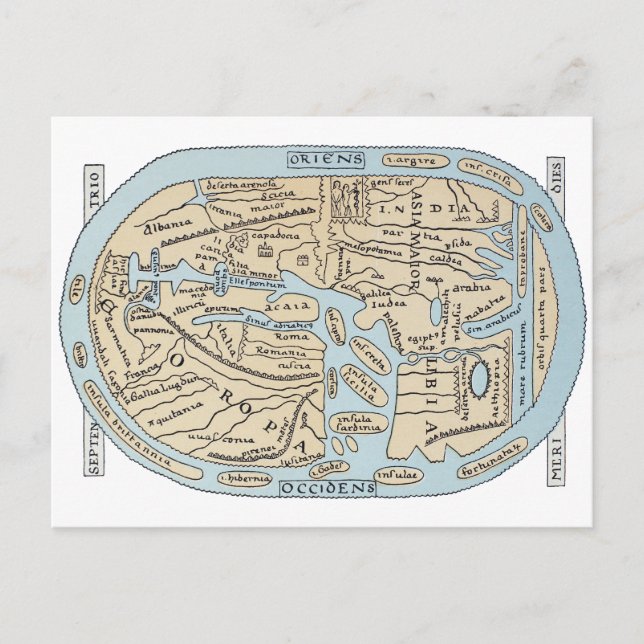POSTALE CARTE DU MONDE 2E SIÈCLE (Devant)