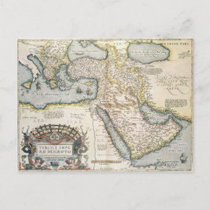Postale Carte du Moyen-Orient