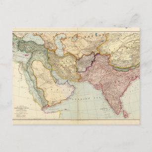 Postale Carte du Moyen-Orient et de l'Asie du Sud-Est (191