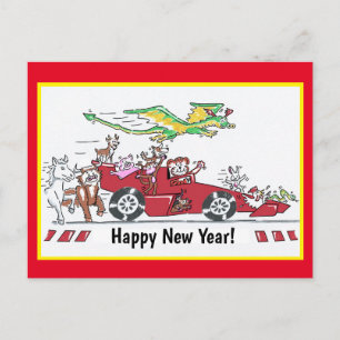 Postale Carte du Nouvel An chinois - Année du Tigre