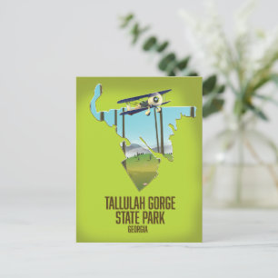 Postale carte du parc d'État de Tallulah Gorge