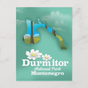Postale carte du parc national de Durmitor, Monténégro