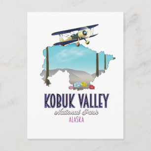 Postale Carte du parc national de Kobuk Valley Alaska