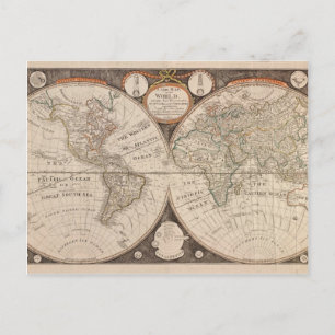 Postale Carte du Vieux Monde 1799