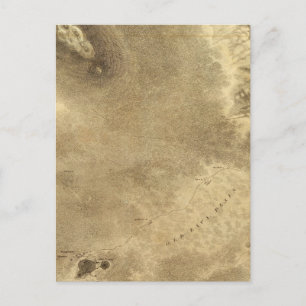 Postale Carte d'une partie de l'île d'Hawaii