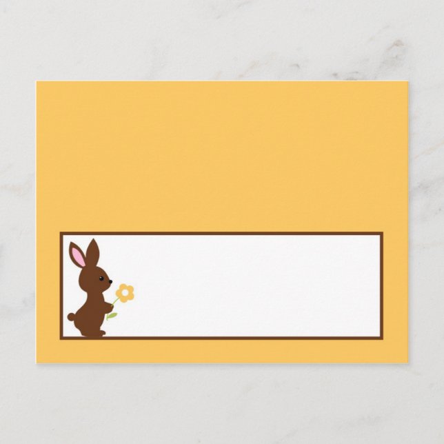 Postale Carte Endroit Écrit Forêt Amis Bunny (Devant)