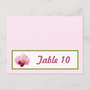 Postale Carte Endroit Écrite Pink Orchid Long Stem Flower 