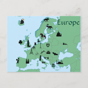 Postale Carte Europe