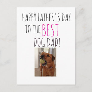 Postale Carte fête des pères de Chien à Chien Papa
