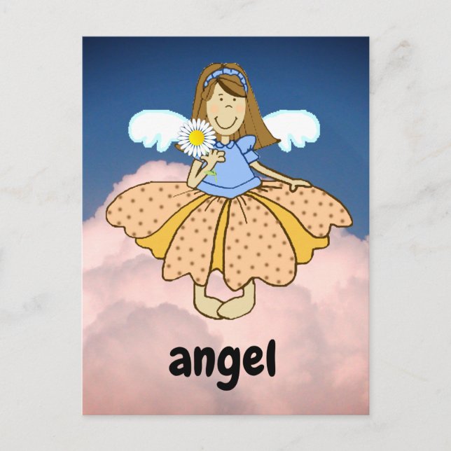 Postale carte flash ange (Devant)