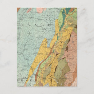Postale Carte géologique du New Hampshire 2