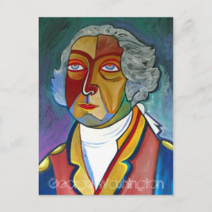 Postale Carte George Washington Post