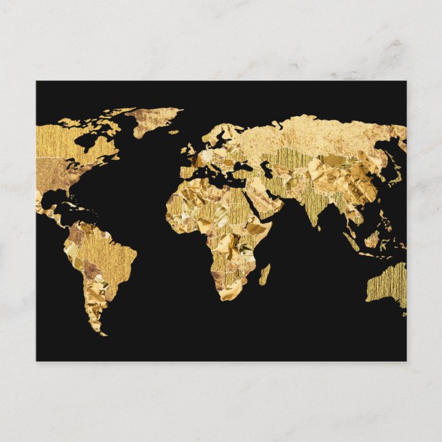 Postale Carte Gold Foil (Devant)