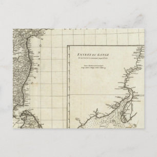 Postale Carte gravée de l'Inde