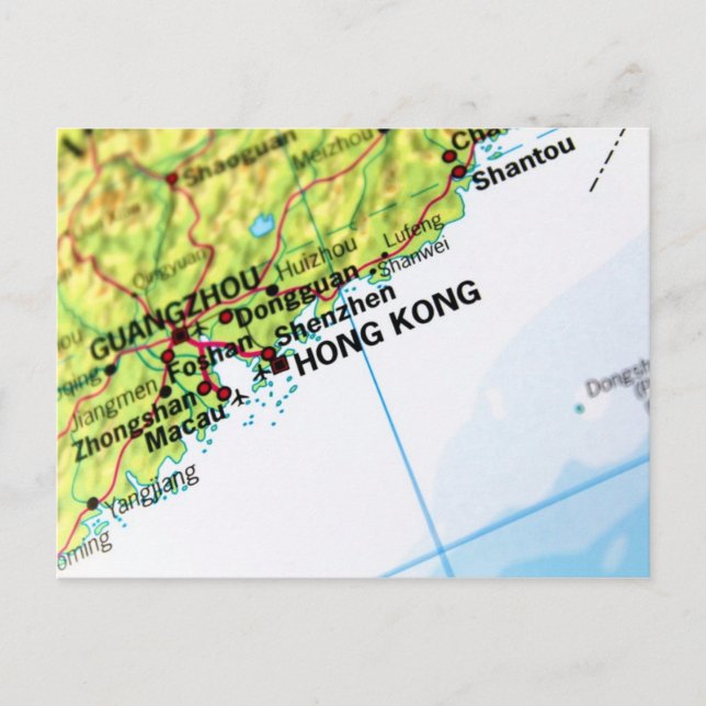 Postale Carte Hong Kong (Devant)