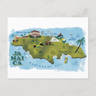 Postale Carte illustrée de Jamaïque
