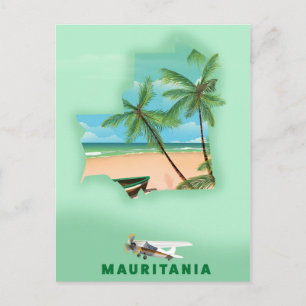 Postale Carte illustrée de la Mauritanie