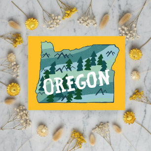 Postale Carte illustrée de l'Oregon
