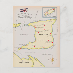 Postale Carte illustrée de Trinidad & Tobago