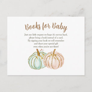 Postale Carte insert pour livres bébé à la menthe et citro