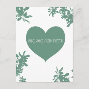 Postale Carte Ivy verte à la menthe