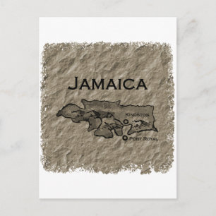 Postale Carte Jamaïque (vintage)