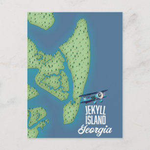 Postale Carte Jekyll Island Georgia États-Unis