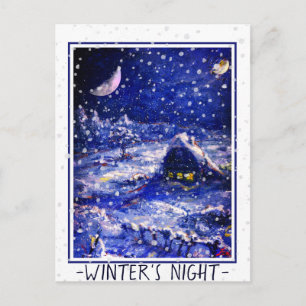 Postale Carte Junction n° 49 : La nuit d'hiver. Croissant 